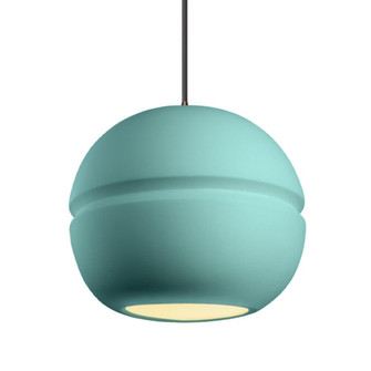 Large Sphere 1-Light LED Pendant (254|CER-6415-RFPL-DBRZ-BKCD-LED2-1400)