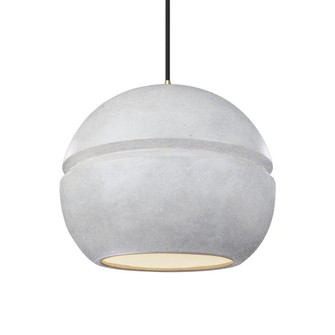Large Sphere 1-Light LED Pendant (254|CER-6415-CONC-ABRS-BKCD-LED2-1400)