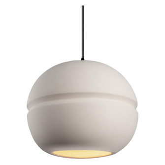 Large Sphere 1-Light LED Pendant (254|CER-6415-BIS-MBLK-BKCD-LED2-1400)