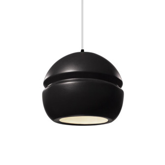 Small Sphere 1-Light LED Pendant (254|CER-6410-CRB-MBLK-WTCD-LED1-700)
