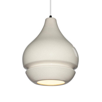 Arabesque 1-Light Pendant (254|CER-6400-CRK-MBLK-WTCD)