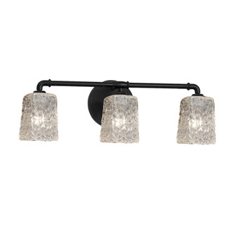 Bronx 3-Light Bath Bar (254|GLA-8463-26-CLRT-MBLK)