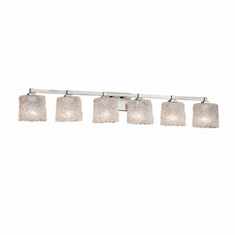 Regency 6-Light Bath Bar (254|GLA-8436-30-LACE-NCKL)