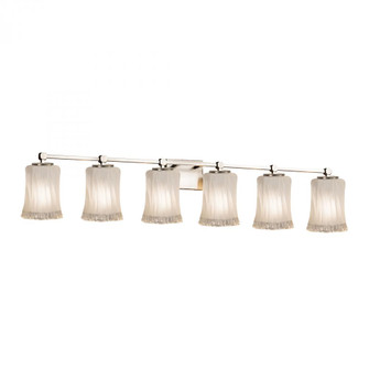 Tetra 6-Light Bath Bar (254|GLA-8426-16-WTFR-NCKL)