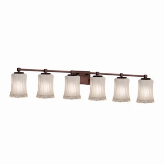 Tetra 6-Light Bath Bar (254|GLA-8426-16-WTFR-DBRZ)