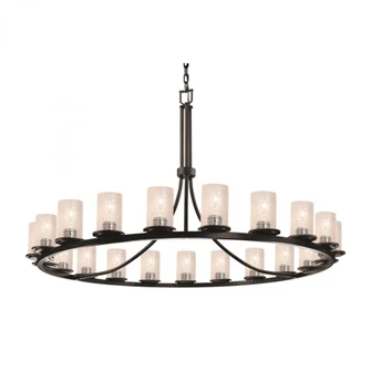 Dakota 21-Light 1-Tier Ring LED Chandelier (254|FSN-8716-10-SEED-MBLK-LED21-14700)