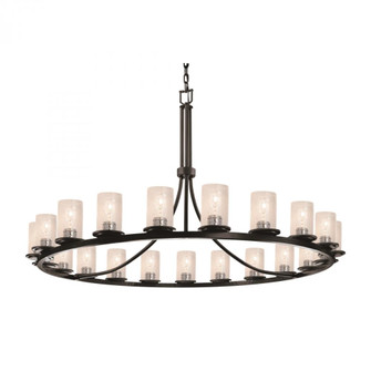 Dakota 21-Light 1-Tier Ring Chandelier (254|FSN-8716-10-SEED-MBLK)