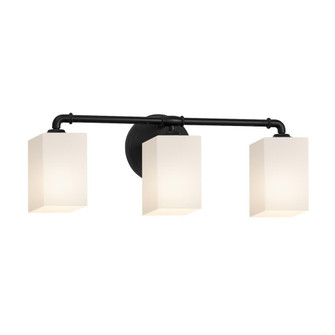 Bronx 3-Light LED Bath Bar (254|FSN-8463-15-OPAL-MBLK-LED3-2100)