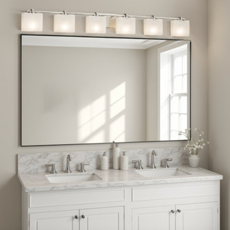 Era 6-Light Bath Bar (254|FSN-8446-55-WEVE-NCKL)