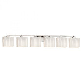 Regency 6-Light Bath Bar (254|FSN-8436-55-RBON-NCKL)