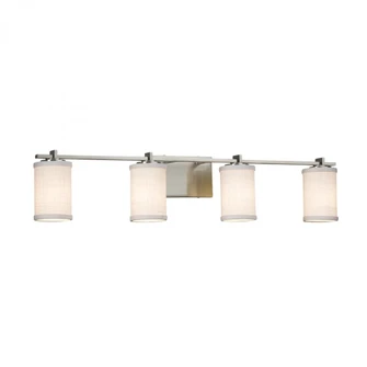 Era 4-Light Bath Bar (254|FAB-8444-10-WHTE-NCKL)