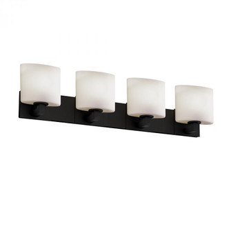 Modular 4-Light LED Bath Bar (254|FSN-8924-30-OPAL-MBLK-LED4-2800)