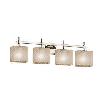 Union 4-Light Bath Bar (254|FSN-8414-55-WEVE-NCKL)
