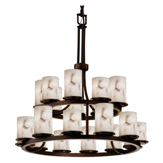 Dakota 21-Light 2-Tier Ring LED Chandelier (254|FAL-8767-10-DBRZ-LED21-14700)