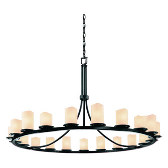Dakota 21-Light 1-Tier Ring LED Chandelier (254|CNDL-8716-14-CREM-MBLK-LED21-14700)