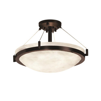 18'' LED Semi-Flush Bowl w/ Ring (254|CLD-9681-35-DBRZ-LED3-3000)