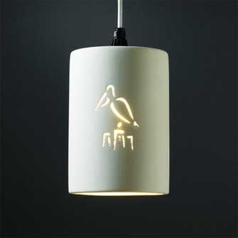 Sun Dagger Small Cylinder Pendant (254|CER-9620-BIS-LED1-700)