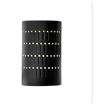 Small LED Cactus Cylinder - Open Top & Bottom (Outdoor) (254|CER-2285W-BLK-LED1-1000)