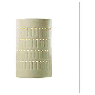 Small LED Cactus Cylinder - Open Top & Bottom (254|CER-2285-VAN-LED1-1000)