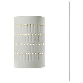 Small LED Cactus Cylinder - Open Top & Bottom (254|CER-2285-MAT-LED1-1000)