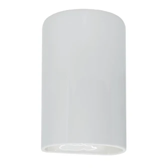Large LED Cylinder - Open Top & Bottom (254|CER-1265-WHT-LED2-2000)