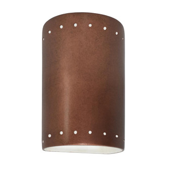 Small LED Cylinder w/ Perfs - Open Top & Bottom (Outdoor) (254|CER-0995W-ANTC-LED1-1000)