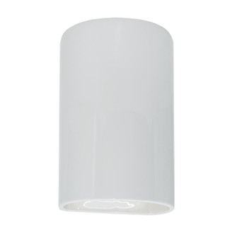Small LED Cylinder - Closed Top (Outdoor) (254|CER-0940W-WHT-LED1-1000)