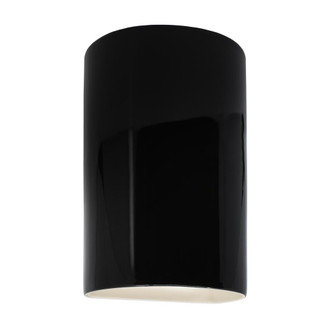 Small LED Cylinder - Closed Top (254|CER-0940-BLK-LED1-1000)