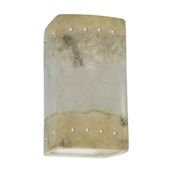 Small LED Rectangle w/ Perfs - Open Top & Bottom (Outdoor) (254|CER-0925W-TRAG-LED1-1000)