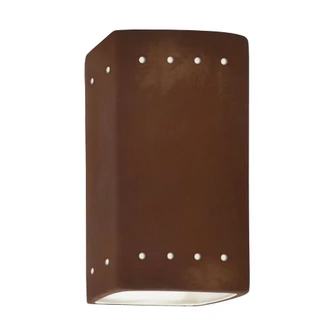 Small LED Rectangle w/ Perfs - Open Top & Bottom (Outdoor) (254|CER-0925W-RRST-LED1-1000)