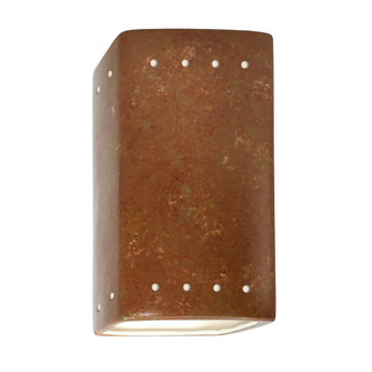 Small LED Rectangle w/ Perfs - Open Top & Bottom (Outdoor) (254|CER-0925W-PATR-LED1-1000)