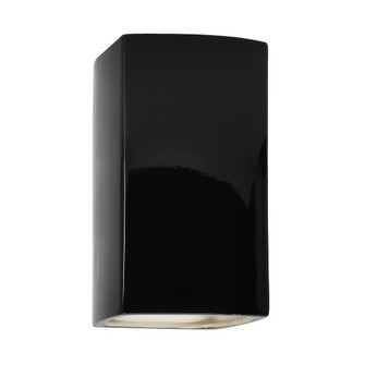 Small LED Rectangle - Open Top & Bottom (Outdoor) (254|CER-0915W-BLK-LED1-1000)