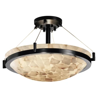18'' LED Semi-Flush Bowl w/ Ring (254|ALR-9681-35-MBLK-LED3-3000)