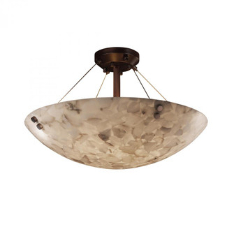 18'' LED Semi-Flush Bowl w/ Pair Cylindrical Finials (254|ALR-9651-35-DBRZ-F1-LED3-3000)