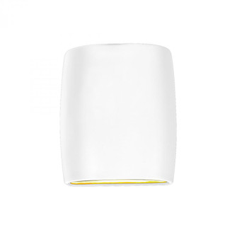 Small ADA Wide Cylinder - Open Top & Bottom (254|CER-8857-WHT)