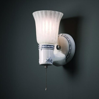 Vintage Round w/ Uplight Glass Shade (254|CER-7131-ABL)