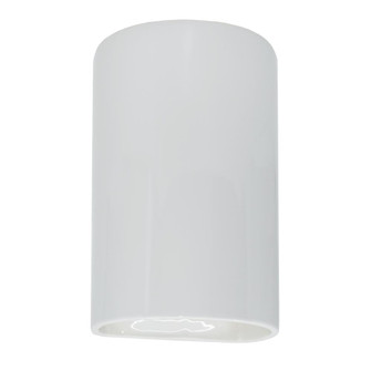 Large Cylinder - Open Top & Bottom (254|CER-1265-WHT)