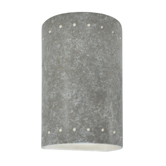 Small Cylinder w/ Perfs - Closed Top (Outdoor) (254|CER-0990W-TRAM)
