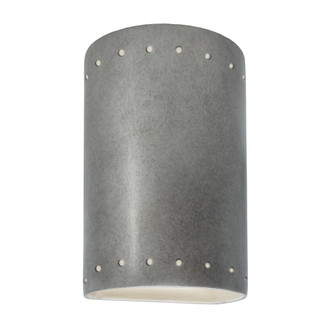 Small Cylinder w/ Perfs - Closed Top (Outdoor) (254|CER-0990W-ANTS)