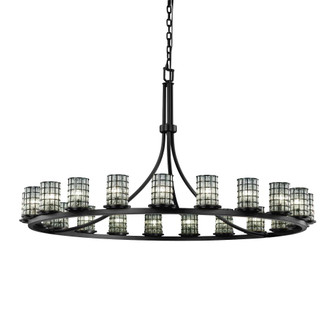 Dakota 21-Light 1-Tier Ring Chandelier (254|WGL-8716-10-GRCB-MBLK)