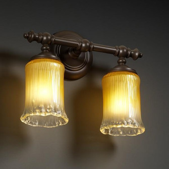 Tradition 2-Light Bath Bar (254|GLA-8522-20-LACE-NCKL)