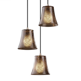 Mini 3-Light Cluster Pendant (254|FSN-8818-10-MROR-NCKL)