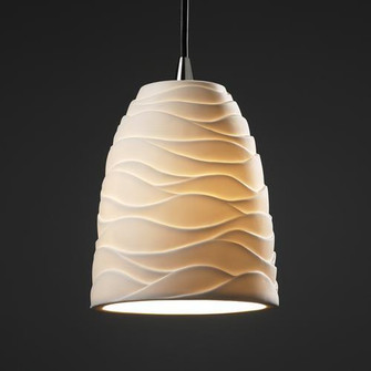 Mini 1-Light Pendant (254|POR-8815-10-WAVE-ABRS-RIGID)