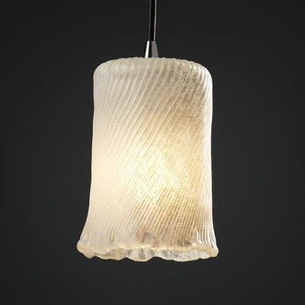 Mini 1-Light Pendant (254|GLA-8815-16-WHTW-ABRS-RIGID)