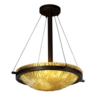 18'' Round Pendant Bowl w/ Ring (254|GLA-9691-35-WTFR-MBLK)