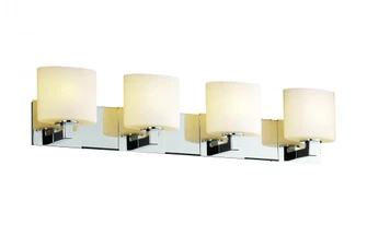 Modular 4-Light Bath Bar (254|FSN-8924-20-OPAL-NCKL)