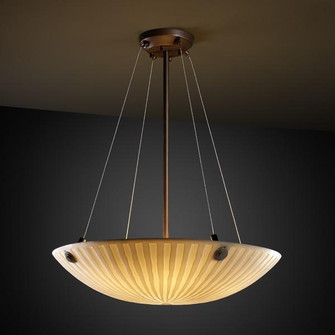 18'' Pendant Bowl w/ CONCENTRIC SQUARES FINIALS (254|PNA-9661-35-WAVE-DBRZ-F5)