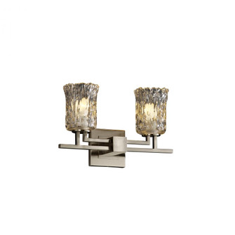 Aero 2-Light Bath Bar (254|GLA-8702-16-CLRT-NCKL)