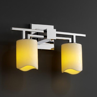 Aero 2-Light Bath Bar (254|CNDL-8702-14-CREM-NCKL)