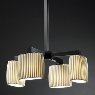 Modular 4-Downlight Chandelier (254|POR-8920-30-WAVE-NCKL)